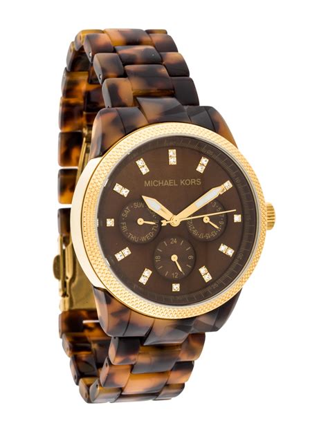 michael kors watches tortoise shell|michael kors petite lock.